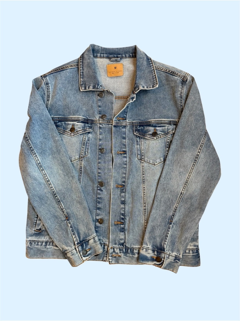 Classic Light Medium Blue Denim Jacket - Uni-Sex